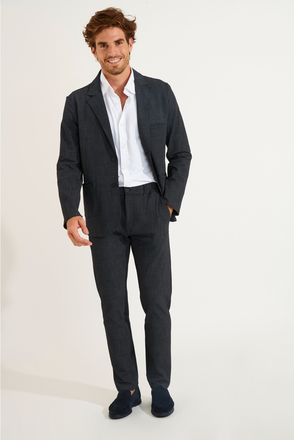 Veste de costume noir NIKO CANSIGLIA - 1