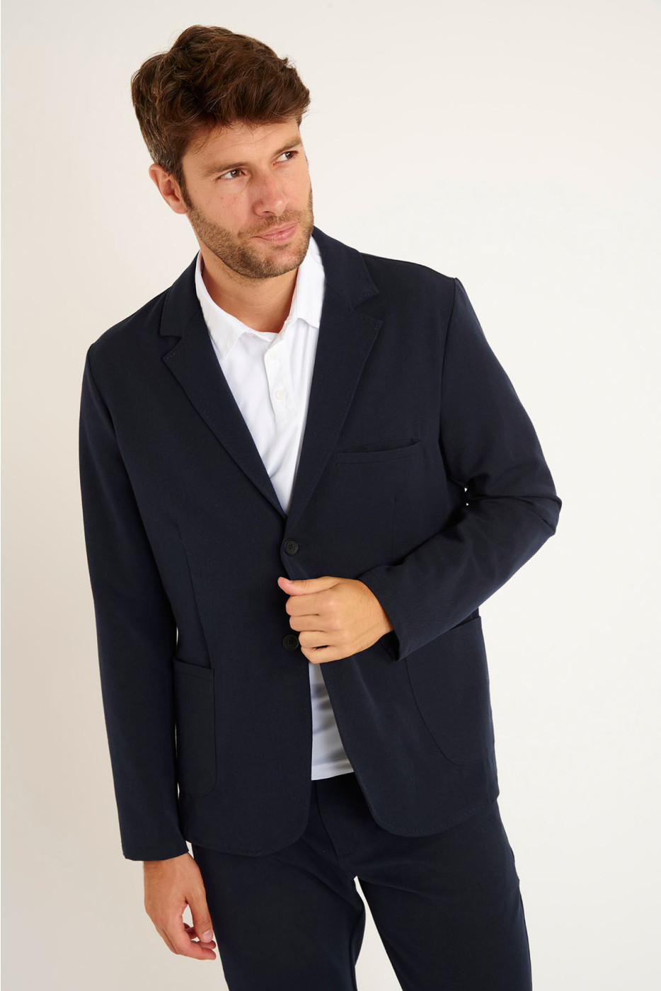 VESTE BLAZER BLEU MARINE MATTEO MAIORCA - 6