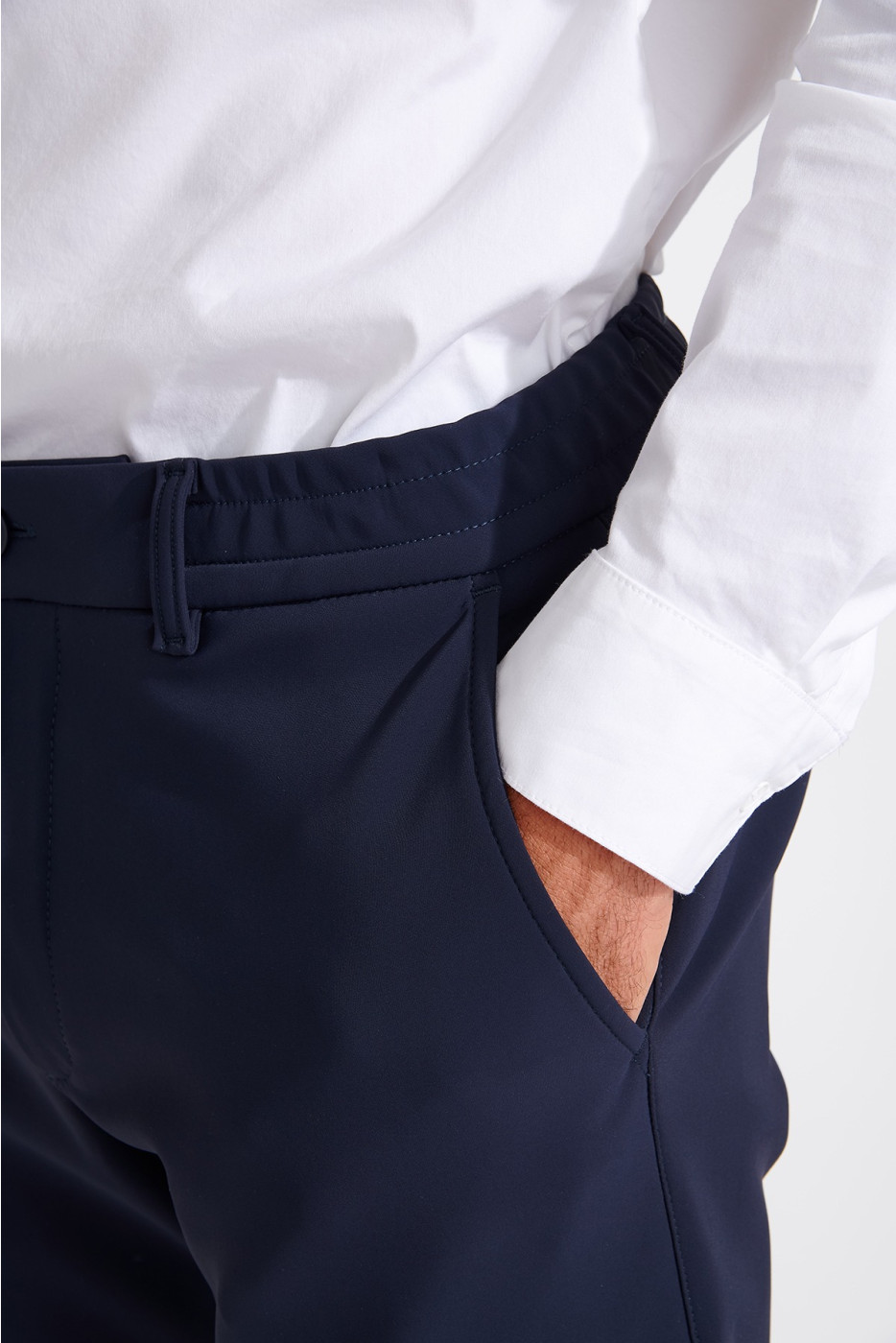 Pantalon marine SERGE MEGEVE - 5