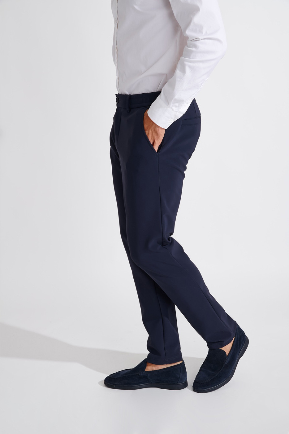 Pantalon marine SERGE MEGEVE - 6