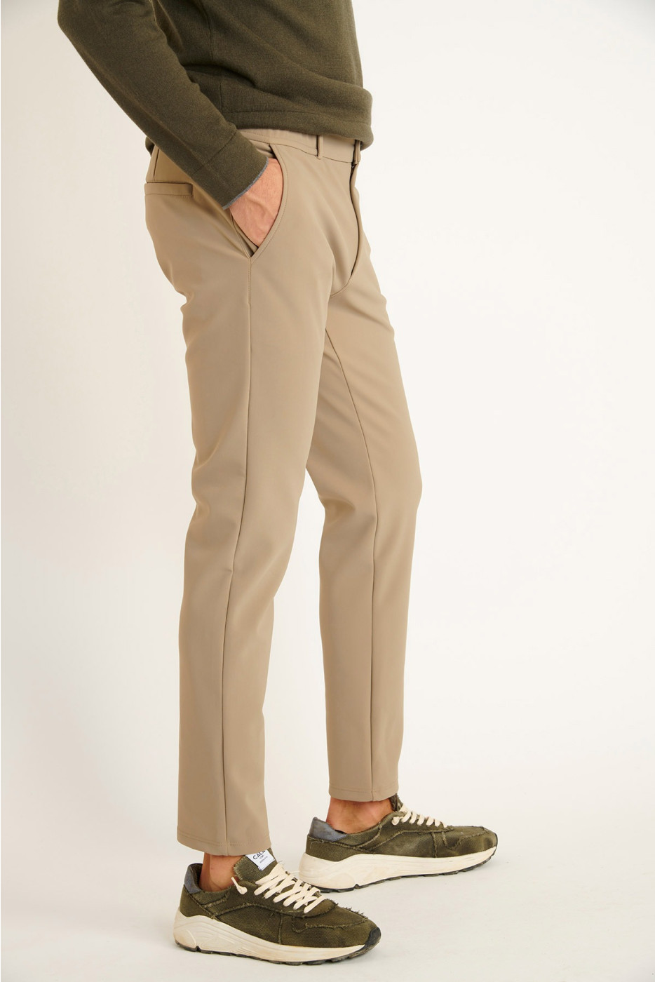 Pantalon beige SERGE MEGEVE - 3