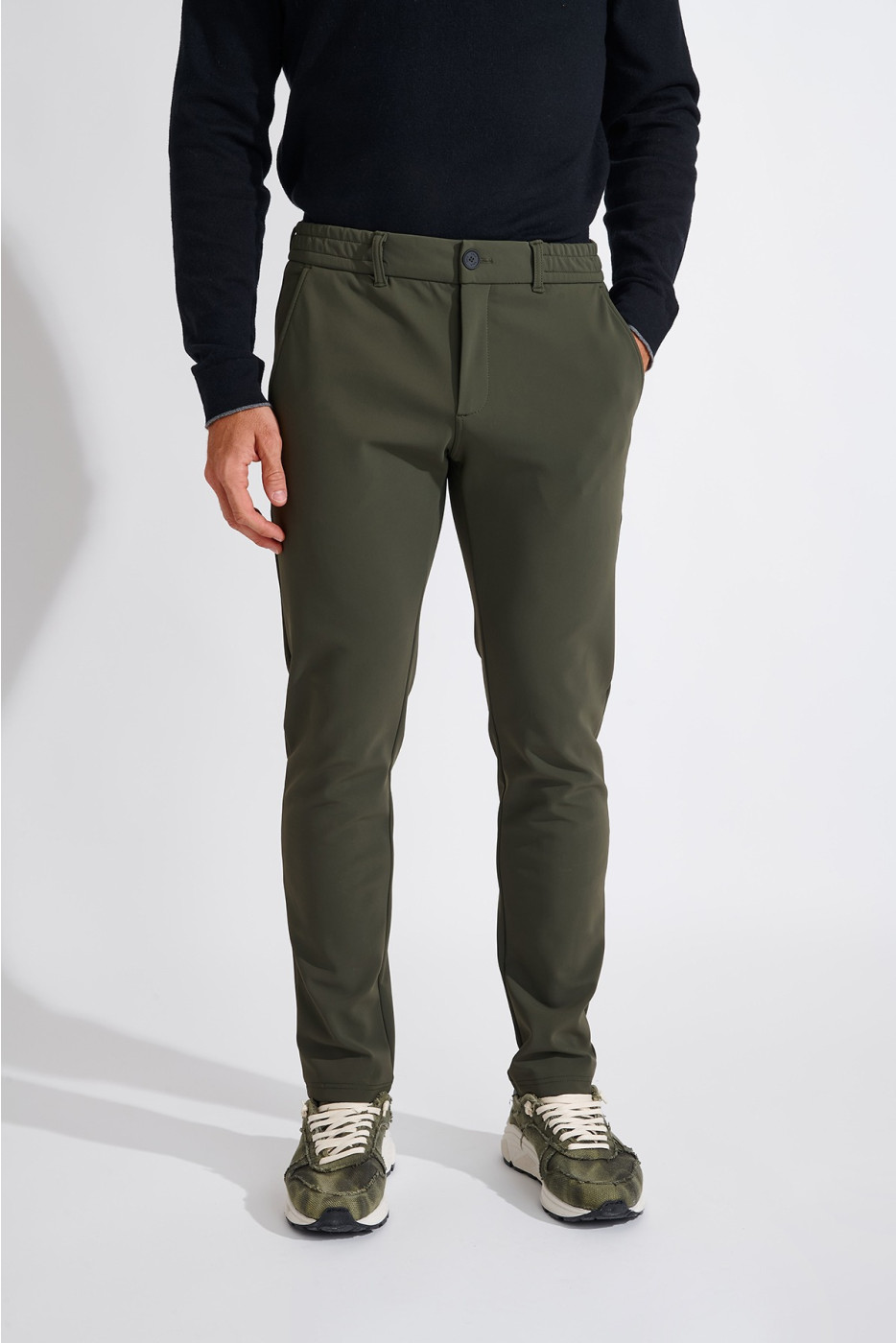 Pantalon kaki SERGE MEGEVE - 5