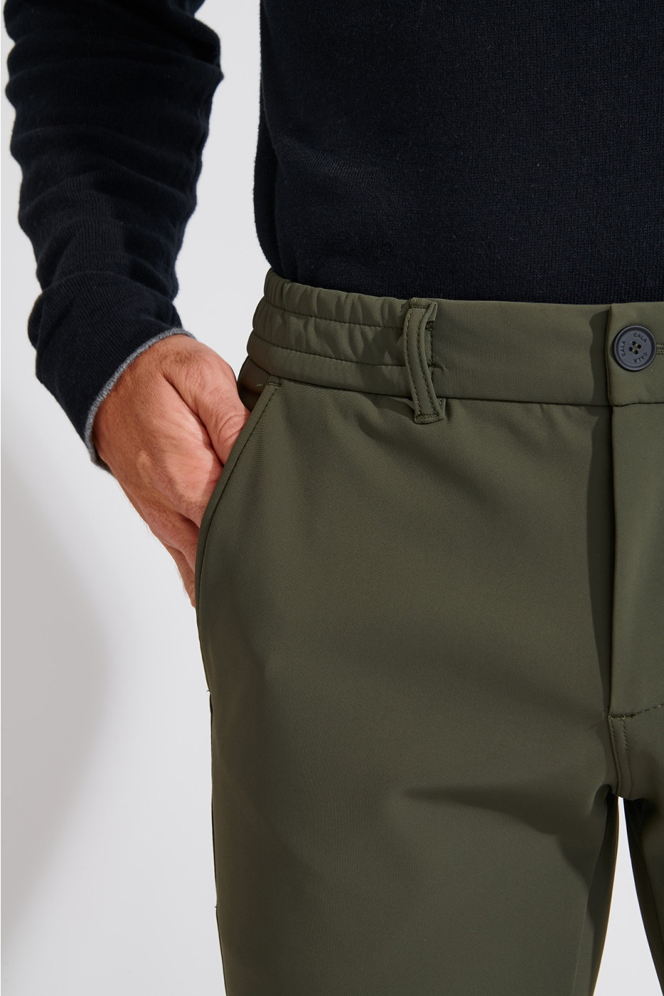 Pantalon kaki SERGE MEGEVE - 8