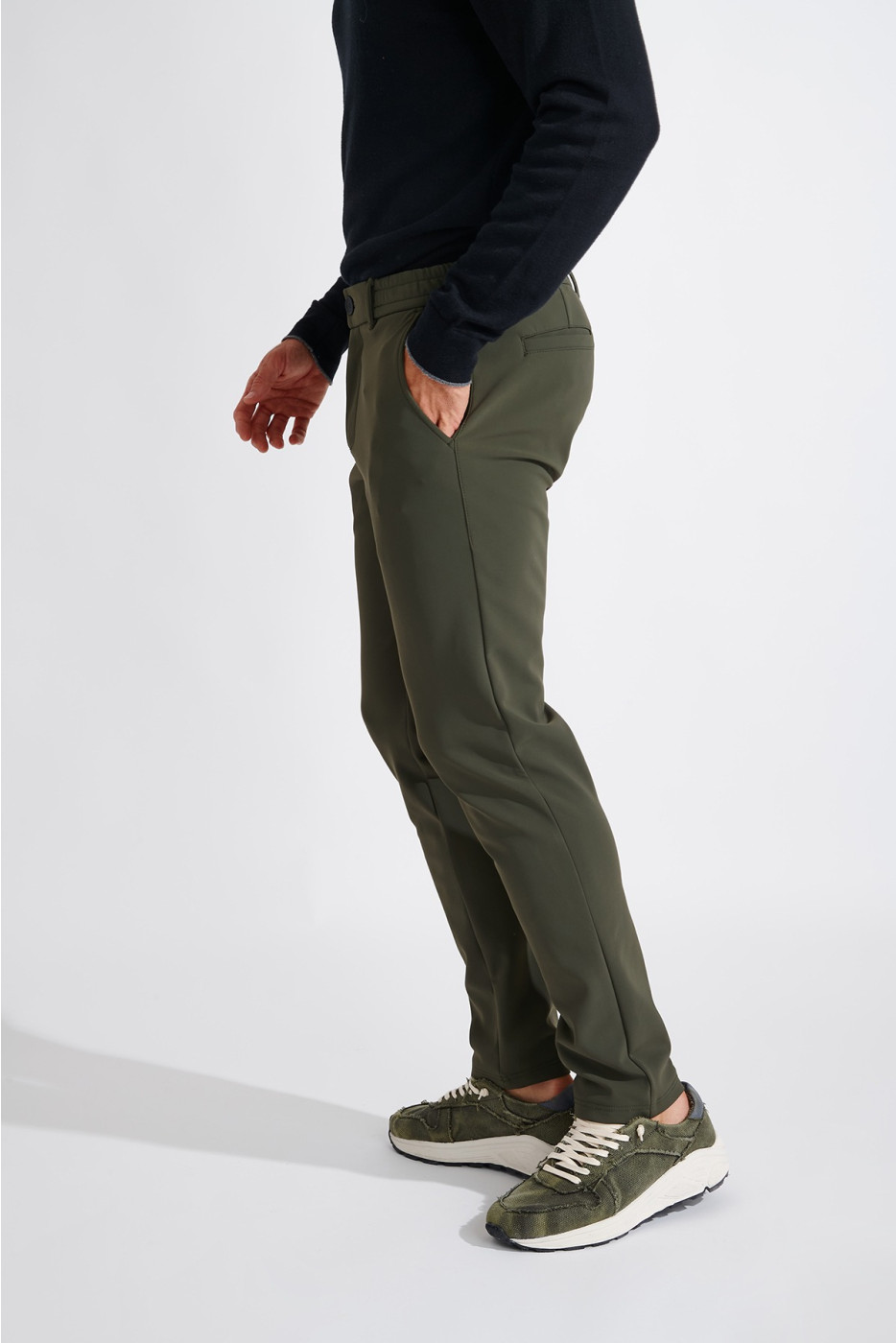 Pantalon kaki SERGE MEGEVE - 4
