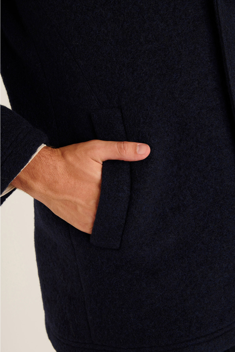 MANTEAU MARINE UMBERTO KARALIS - 5