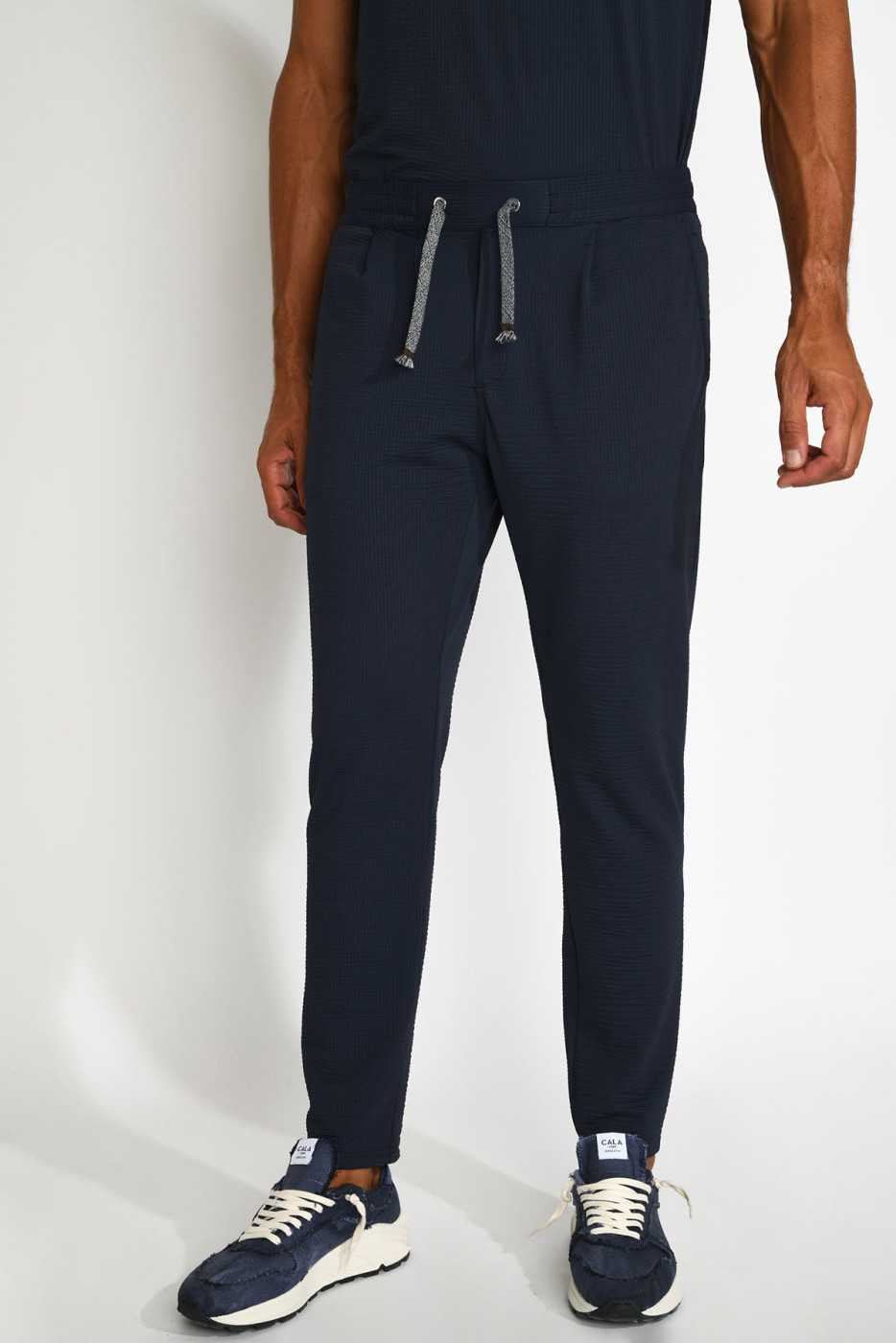 Pantalon marine PAOLO TRIESTE - 3