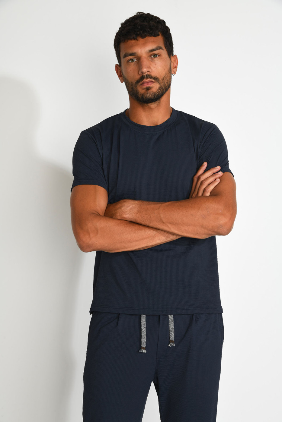 T shirt technique bleu marine CYRIL TRIESTE - 5