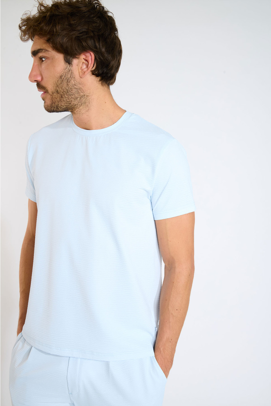 T shirt technique bleu ciel CYRIL TRIESTE - 5