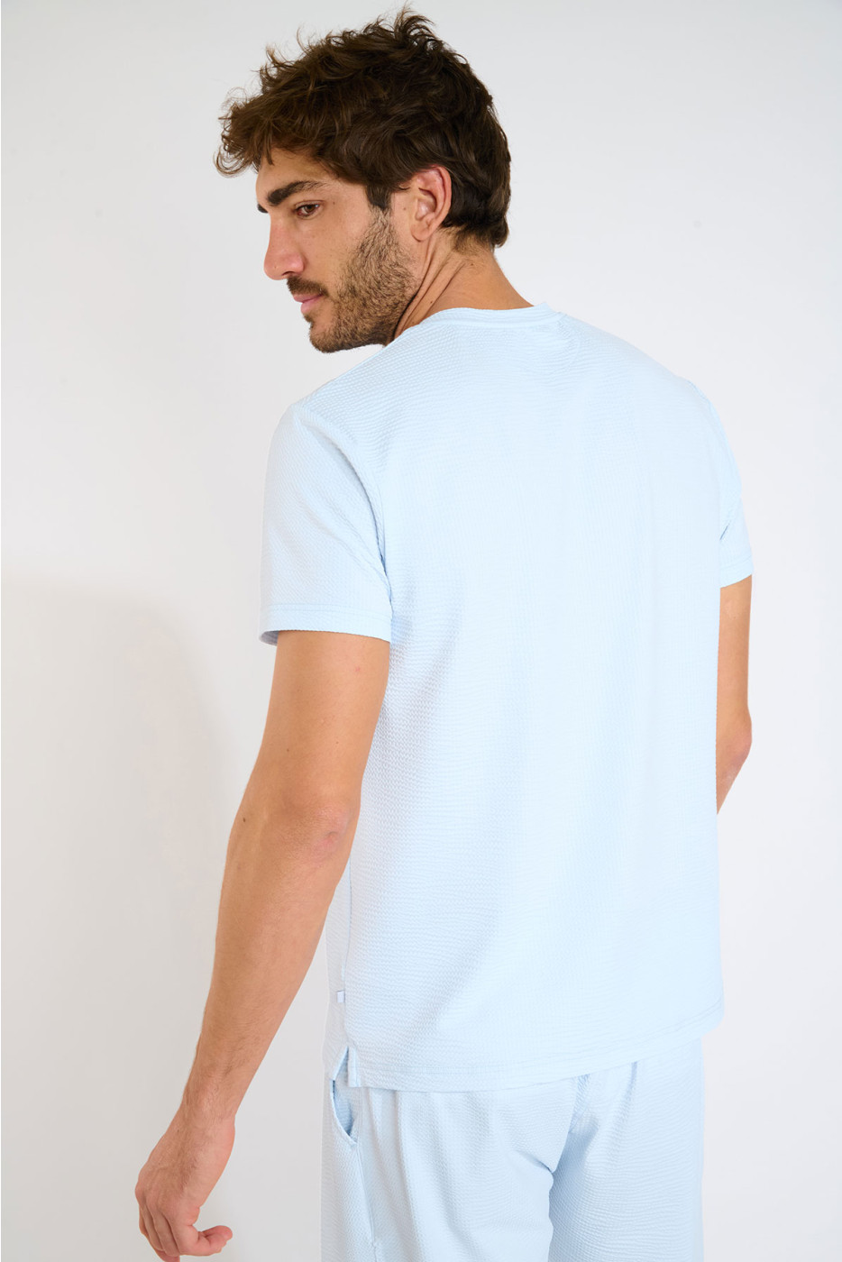T shirt technique bleu ciel CYRIL TRIESTE - 4