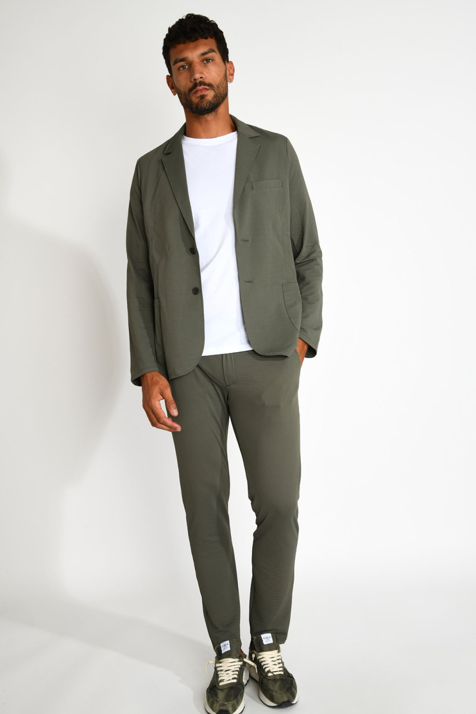 Veste de costume kaki technique NIKO TRIESTE - 4