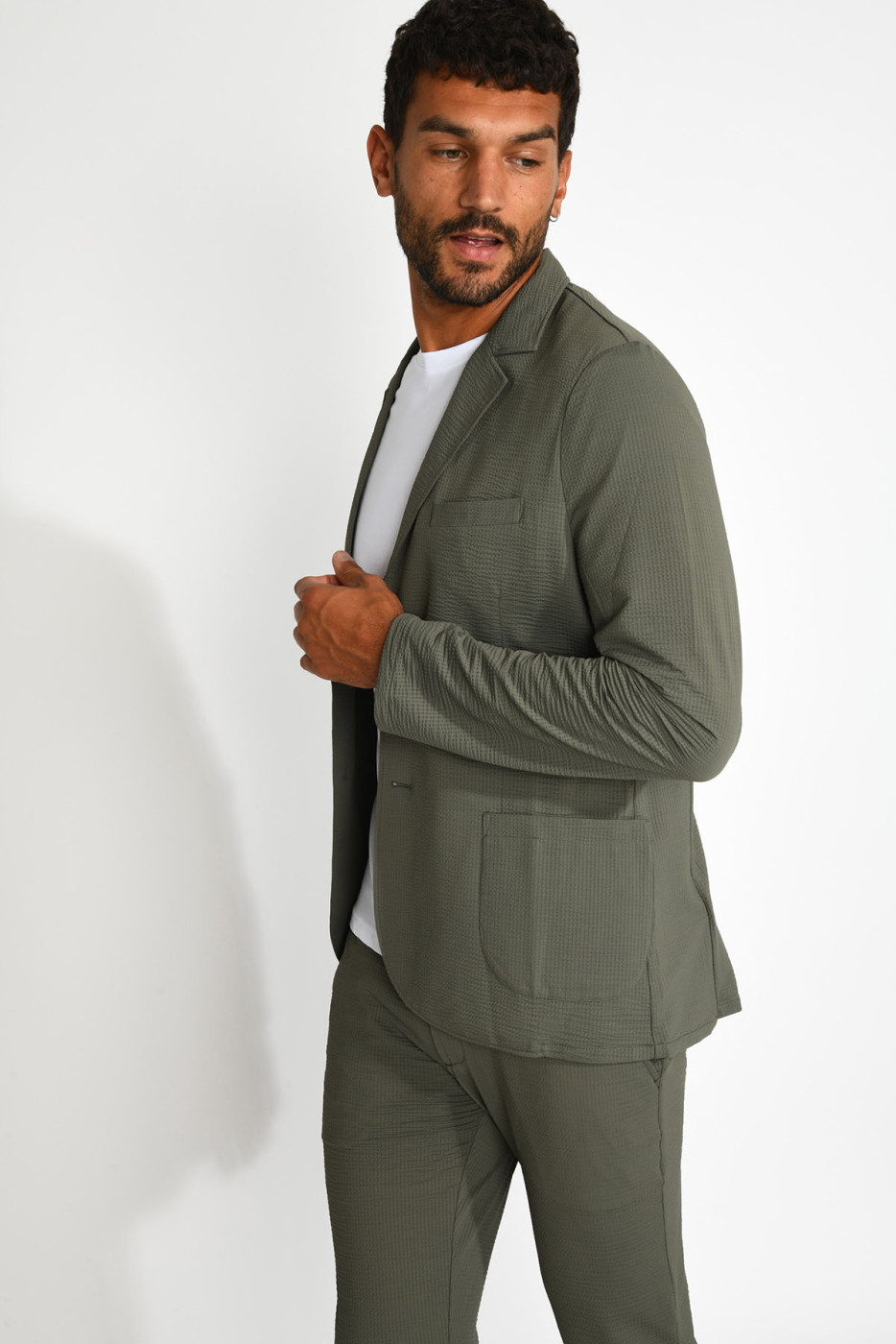 Veste de costume kaki technique NIKO TRIESTE - 9