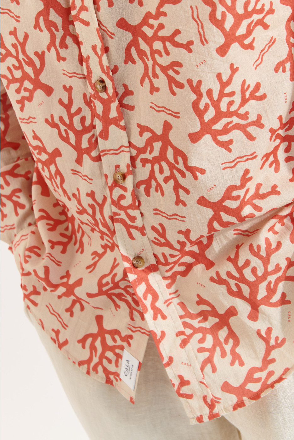 Chemise corail ALAIN AGORA