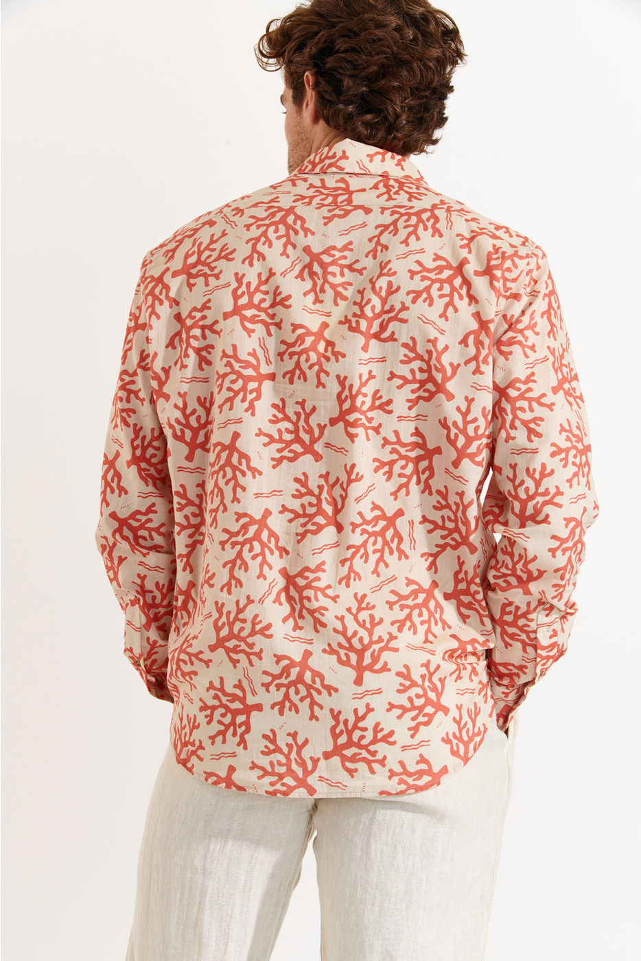 Chemise corail ALAIN AGORA