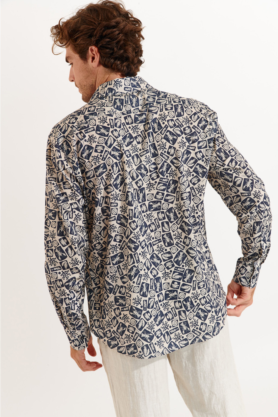 Chemise marine ALAIN CORFOU