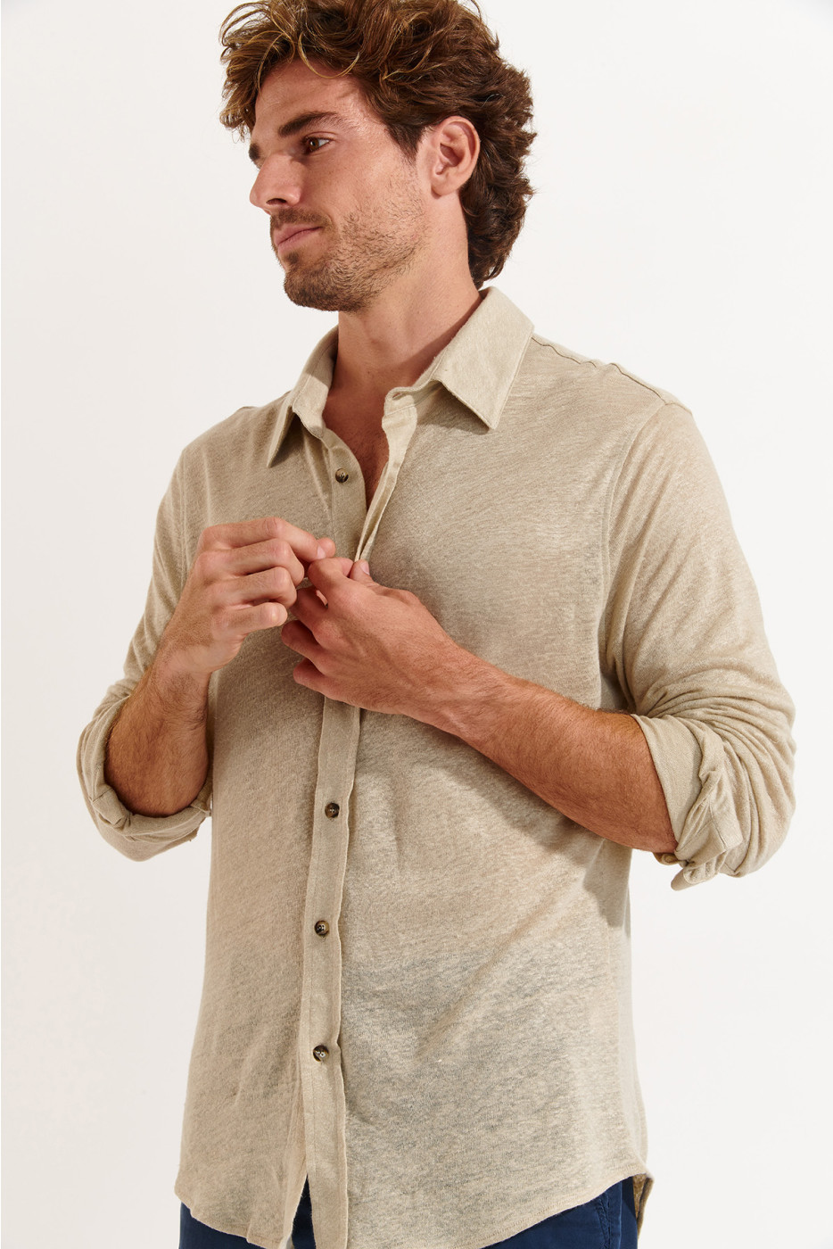 Chemise beige ALAIN LIN