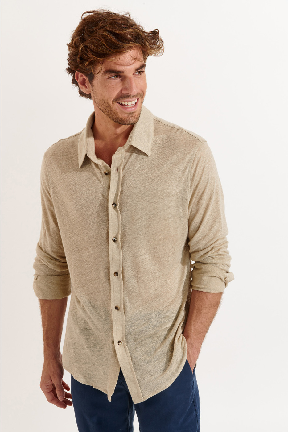 Chemise beige ALAIN LIN