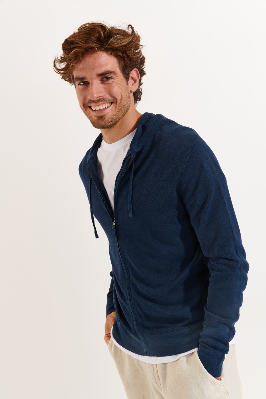 Gilet zippé marine LUCA MERCATI - 2