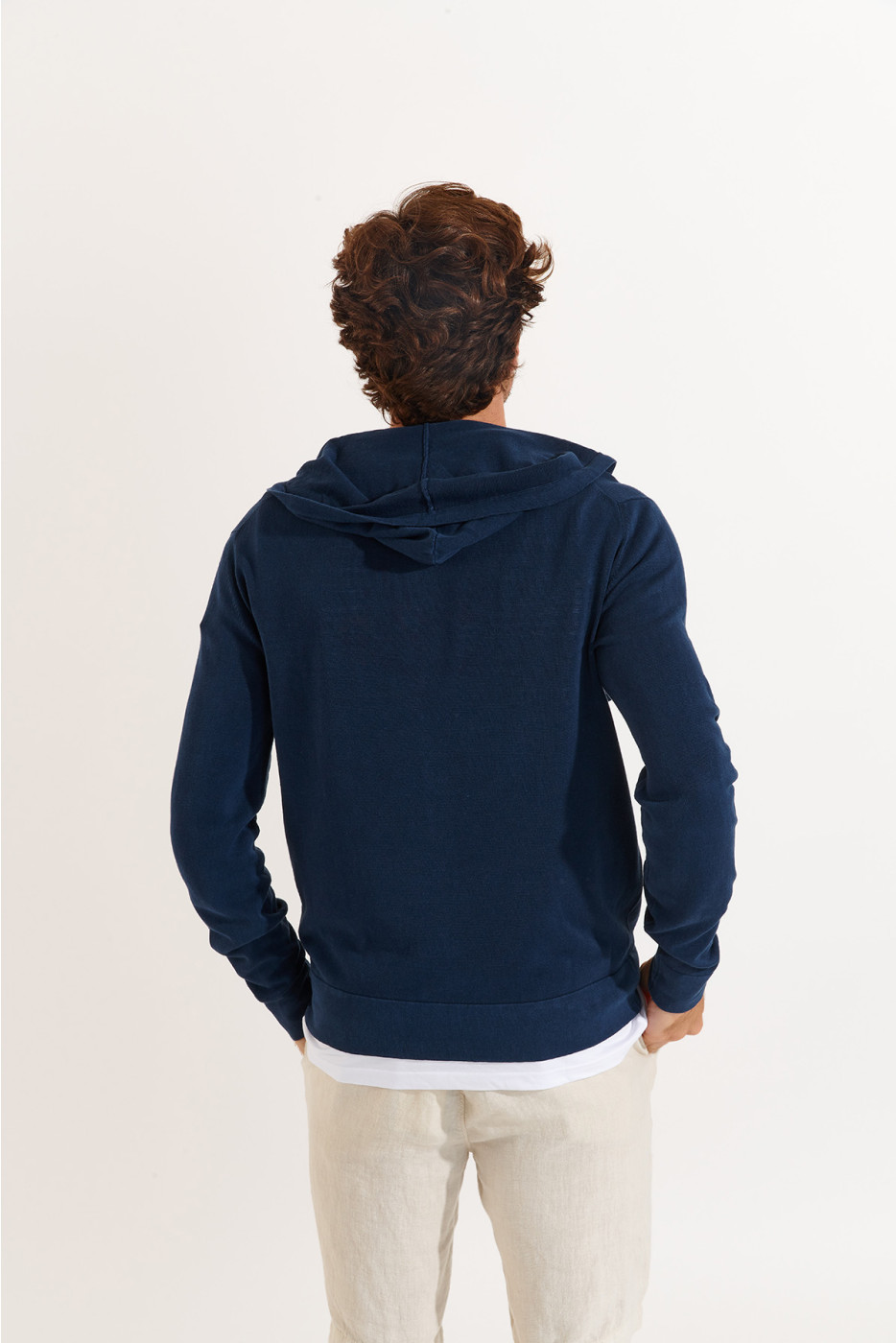 Gilet zippé marine LUCA MERCATI - 5