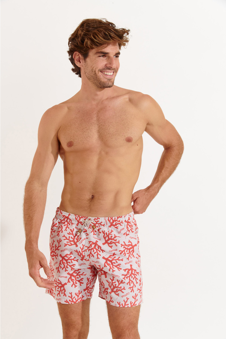 Short de bain corail MANU AGORA - 4