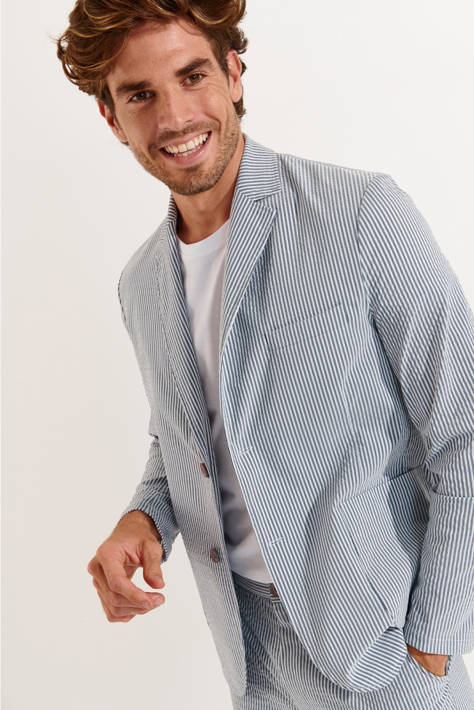 Veste rayée denim NIKO CALVI - 5