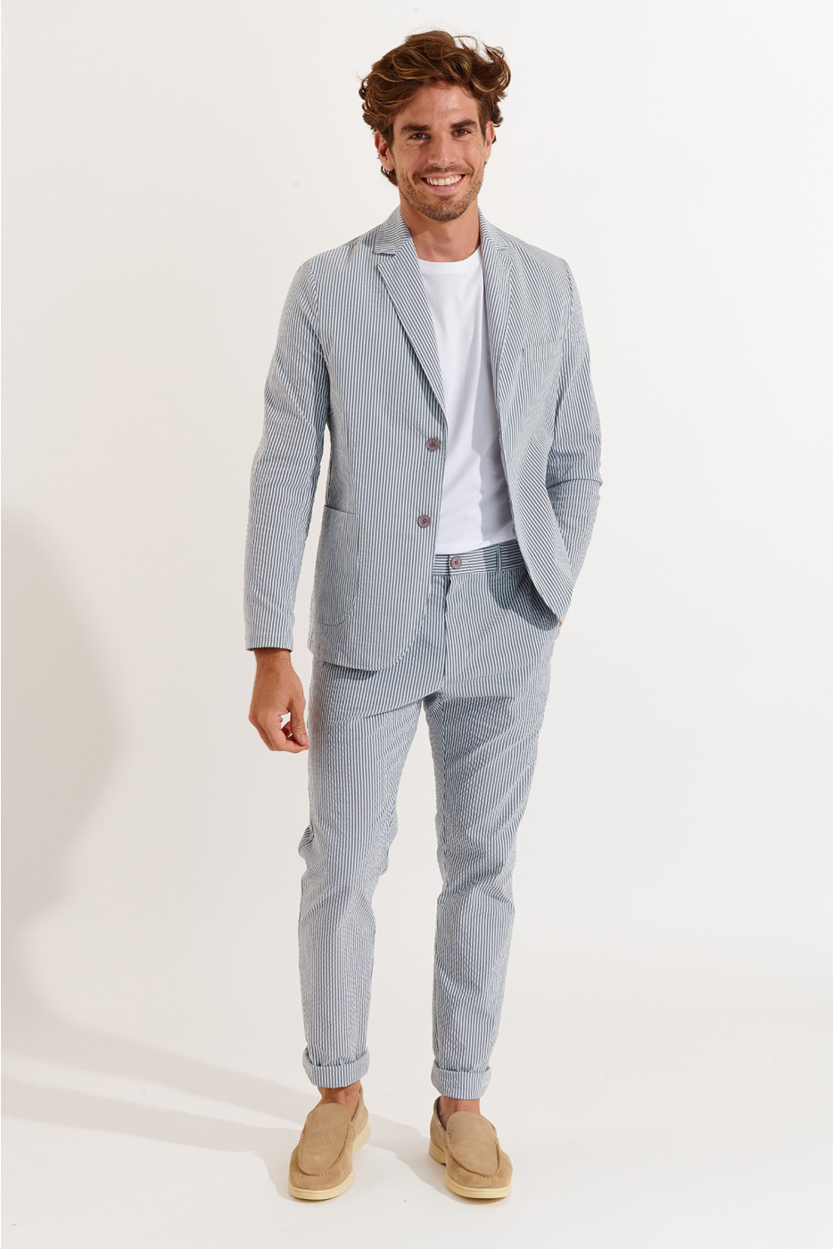 Veste rayée denim NIKO CALVI - 6