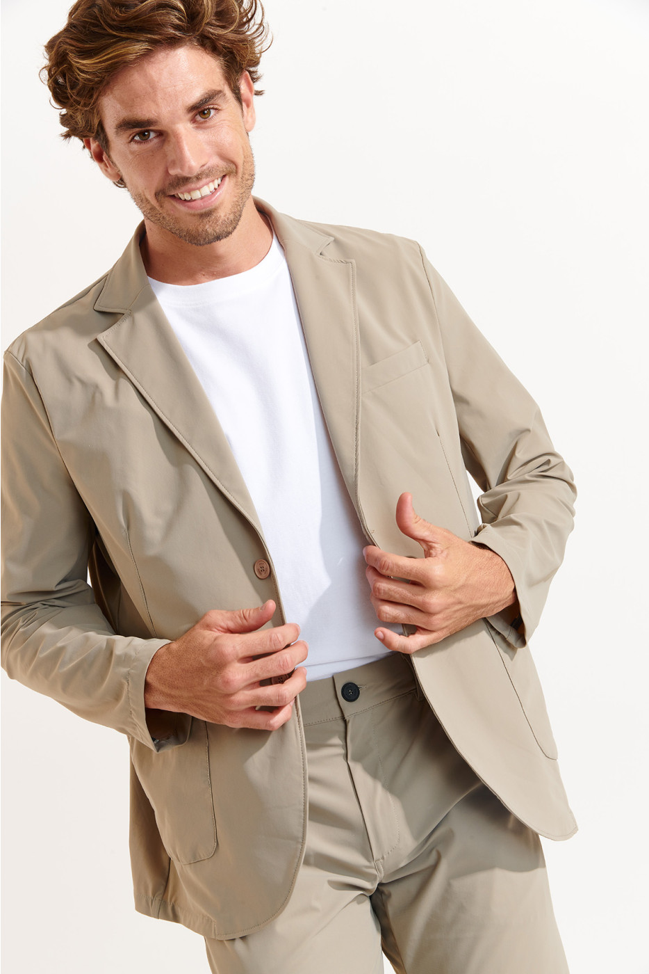 Veste beige NIKO LESCADA - 3
