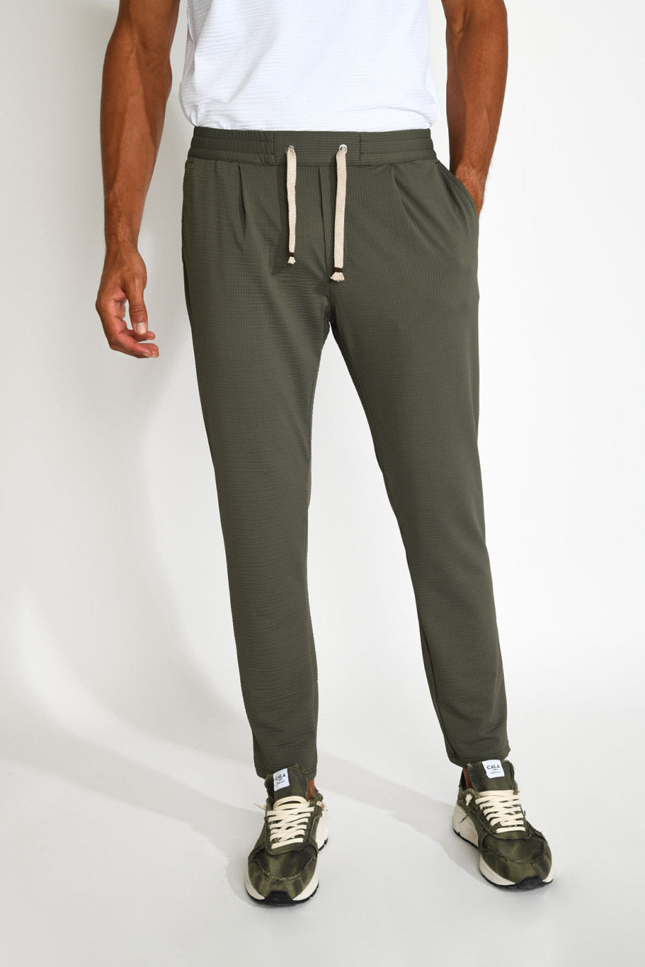 Pantalon kaki PAOLO TRIESTE - 7
