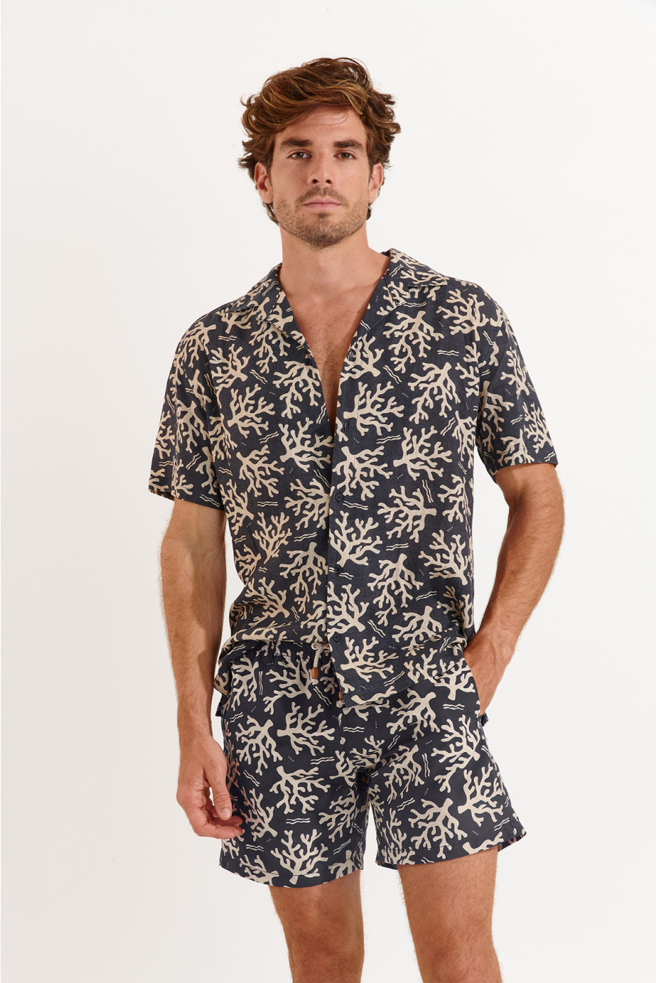 Chemise marine STEFANO AGORA