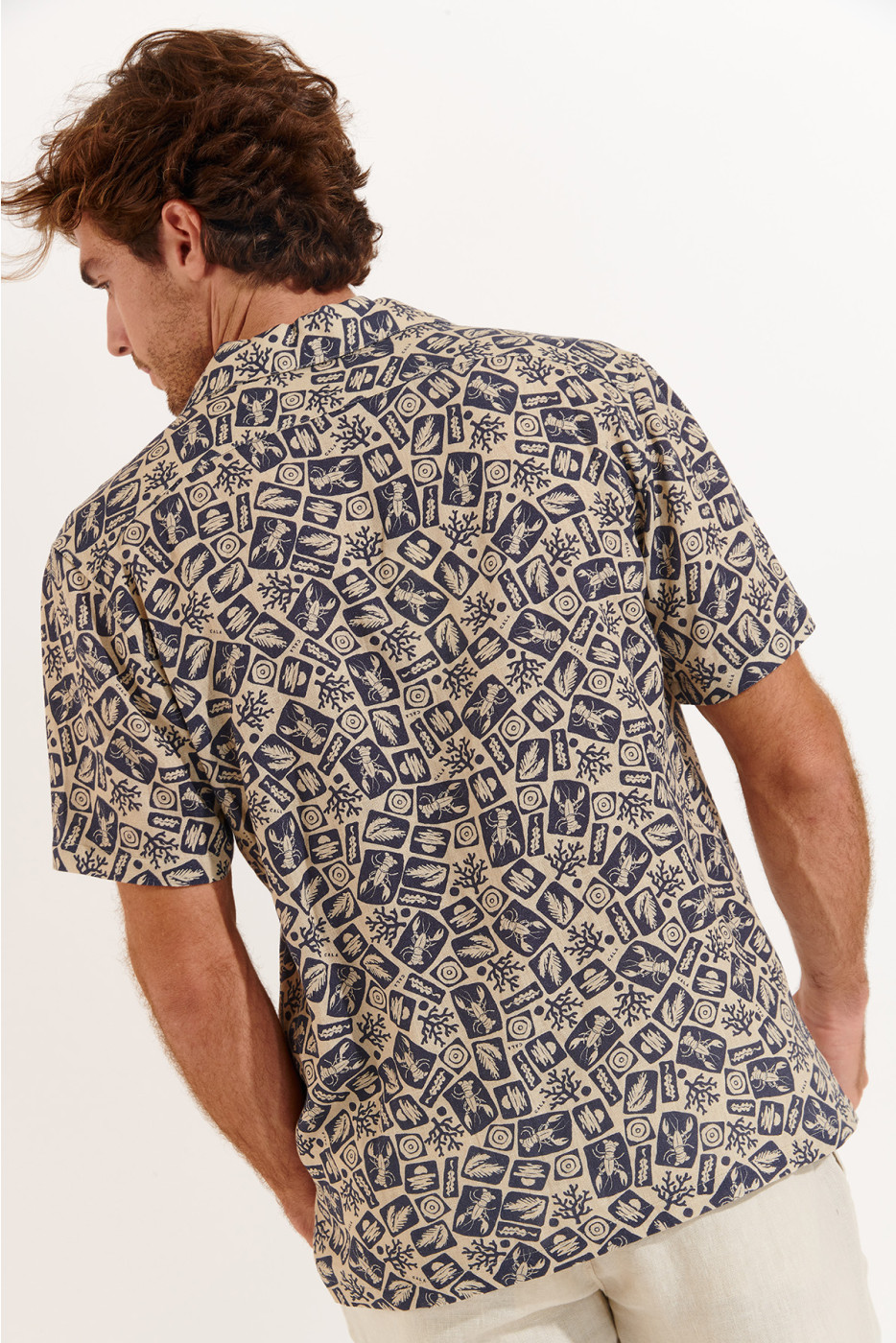 Chemise marine STEFANO CORFOU