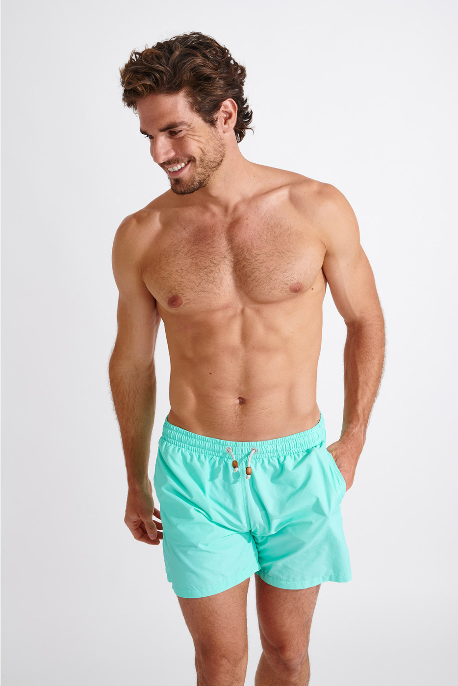 Short de bain vert d'eau SWIMSHORT SANTO - 1