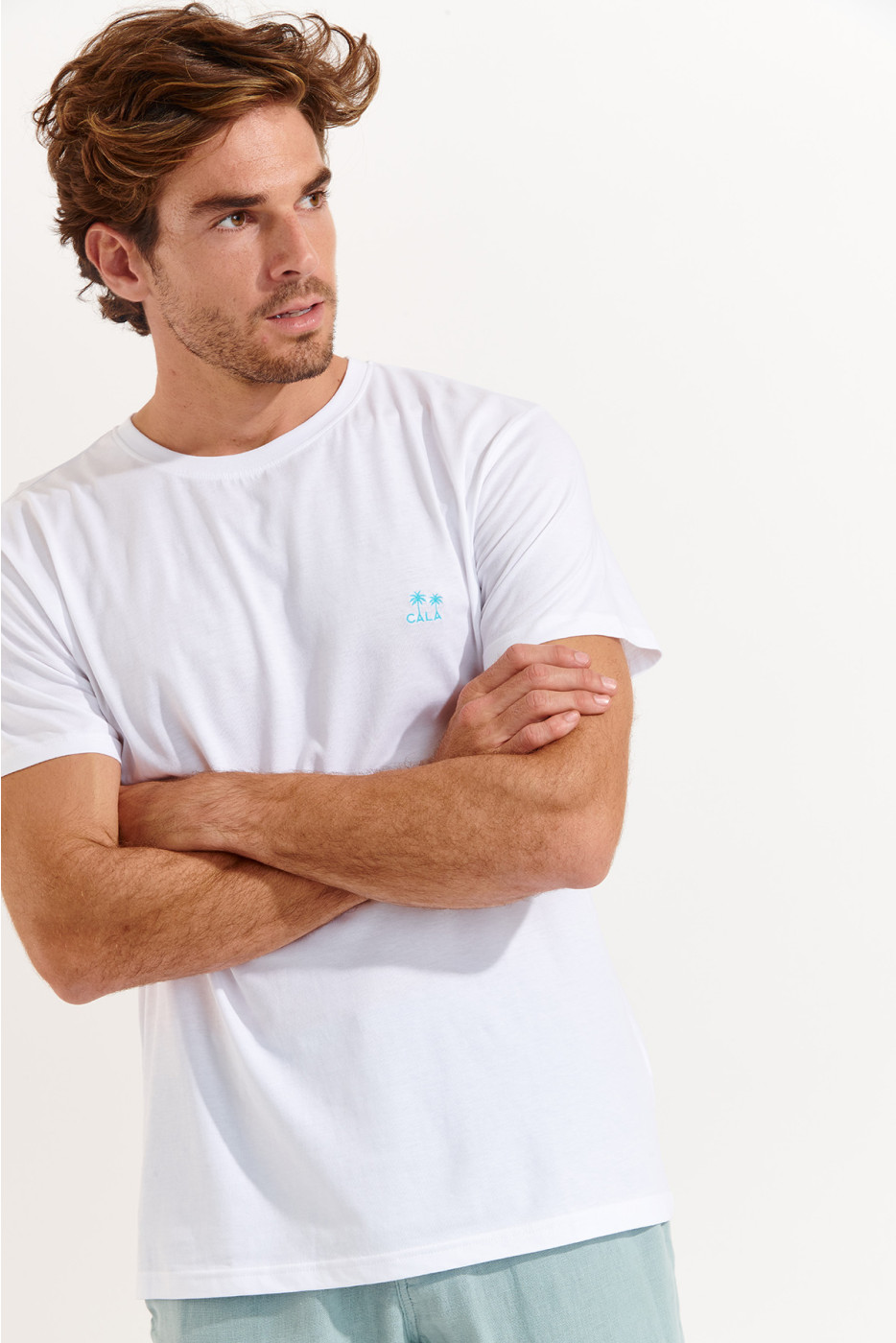 Tshirt blanc YANNPALMCOLOR GALLIANI - 3