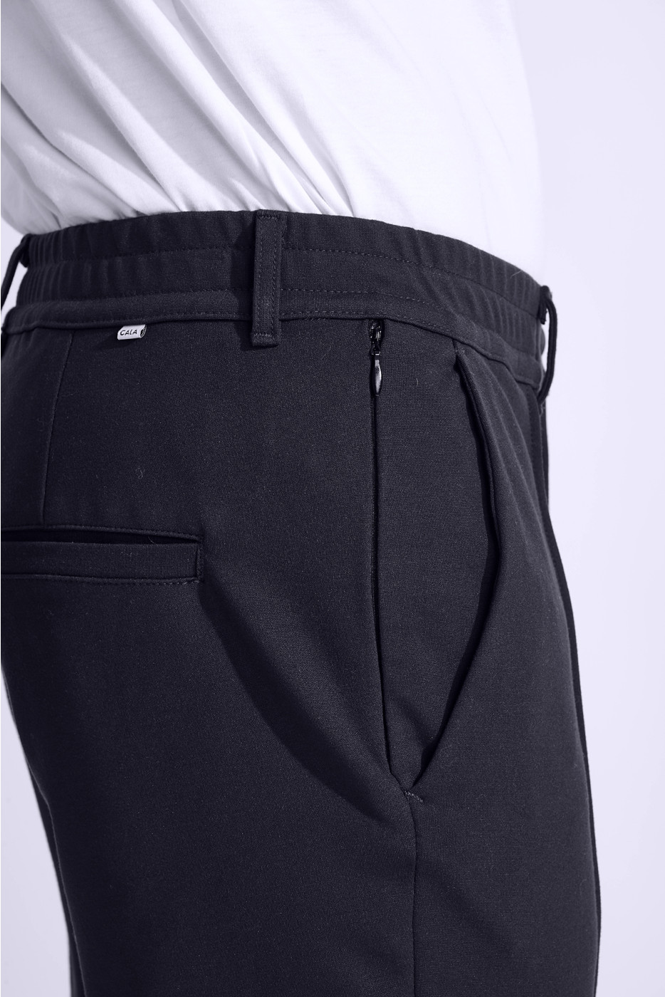 Pantalon bleu marine CHARLES RAVENNE