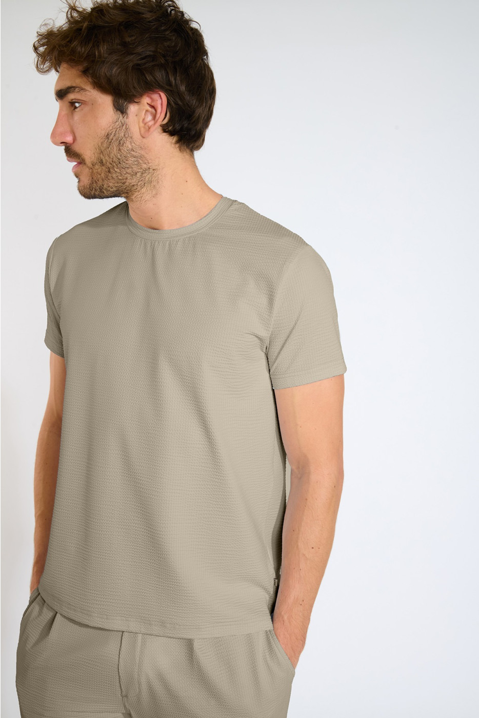 T shirt technique beige CYRIL TRIESTE - 4