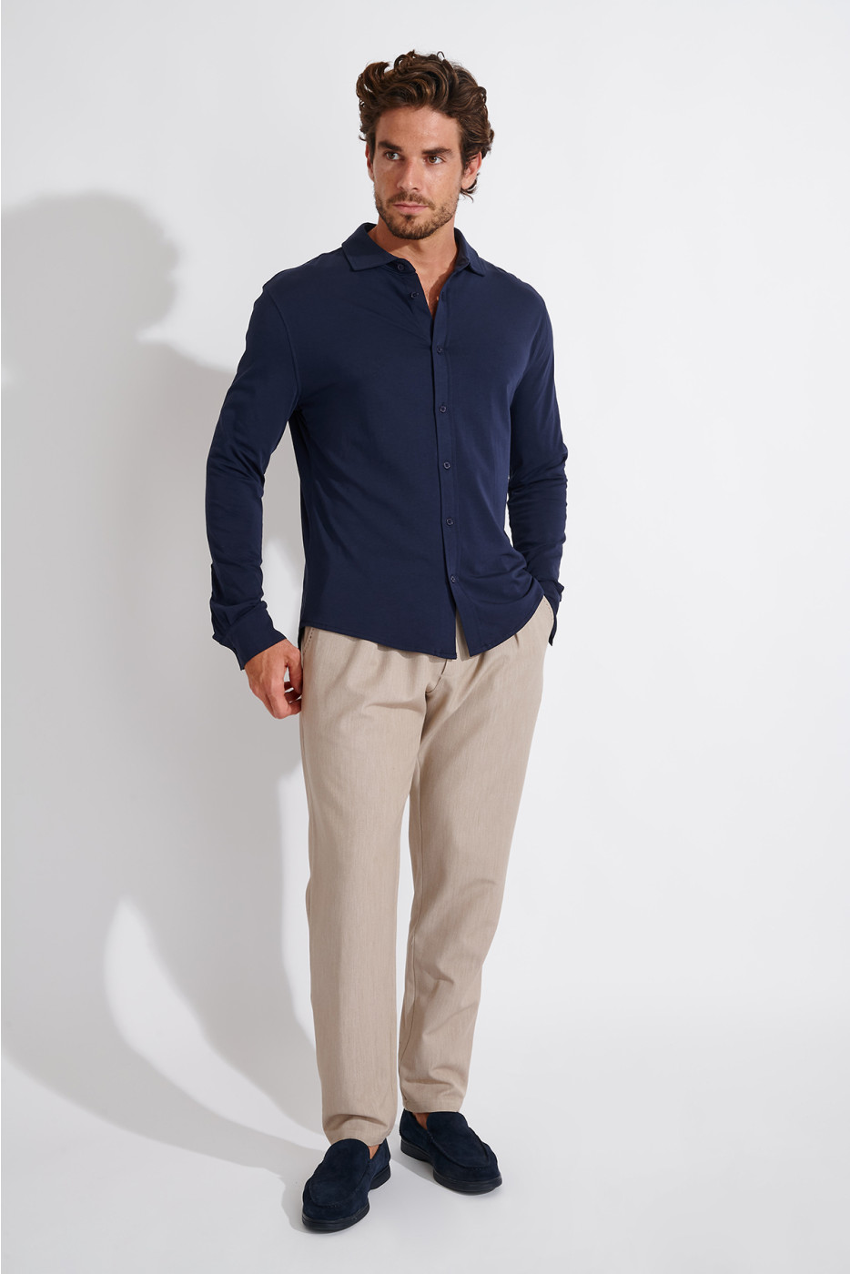 Chemise bleu marine FAUST TERZO - 2