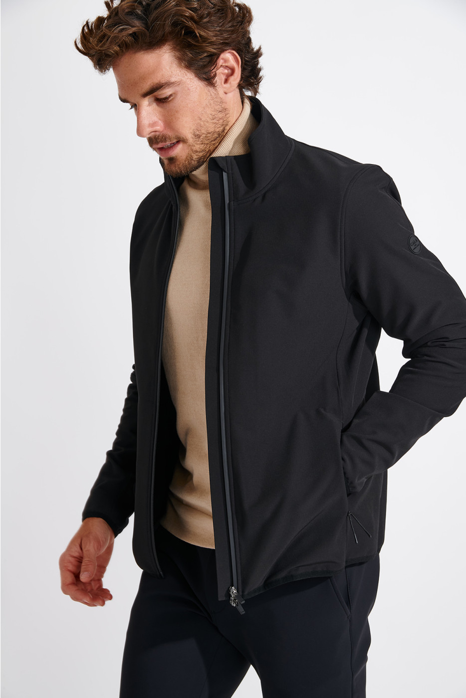 Blouson noir JULIANO SONCINO - 4