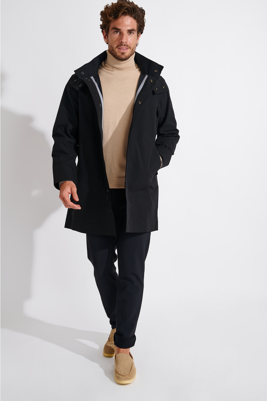 Manteau imperméable noir LOUIS TELLARO - 8
