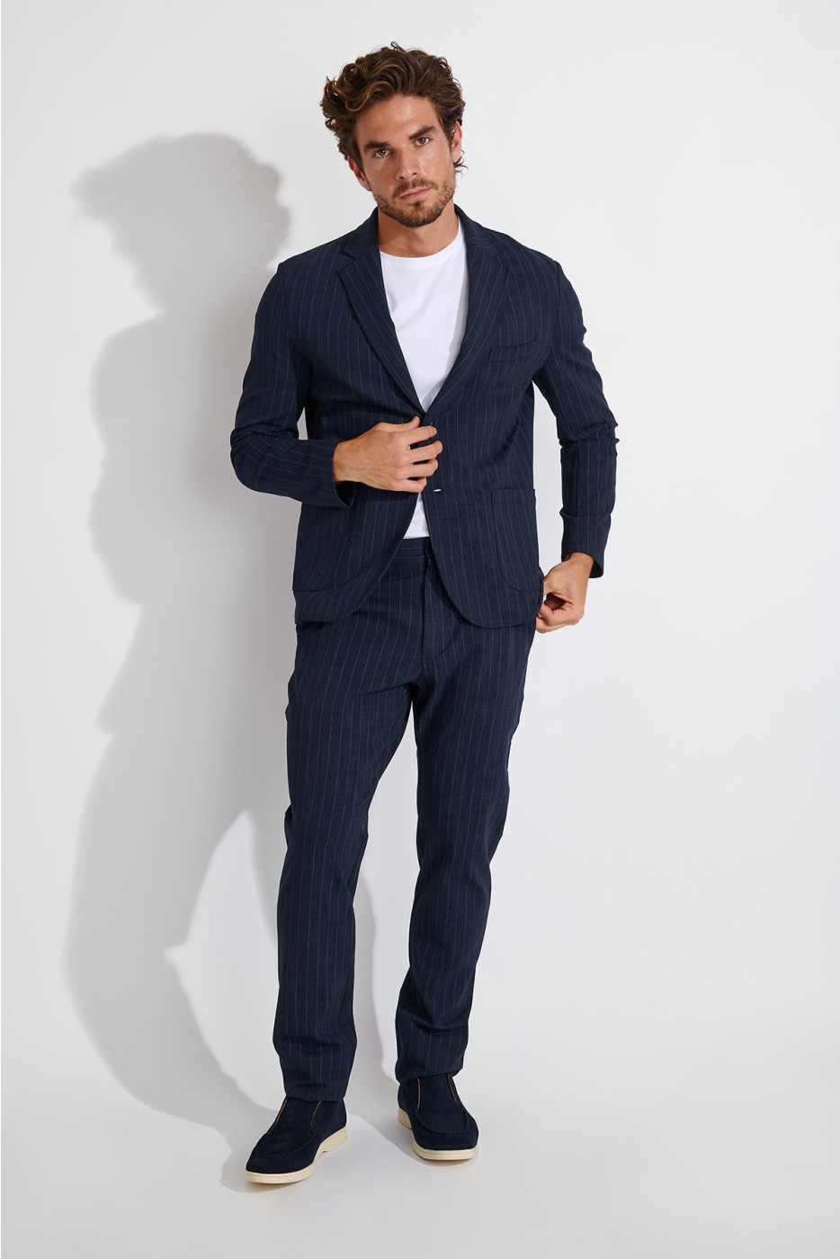 Pantalon chino marine SERGE SORENTO