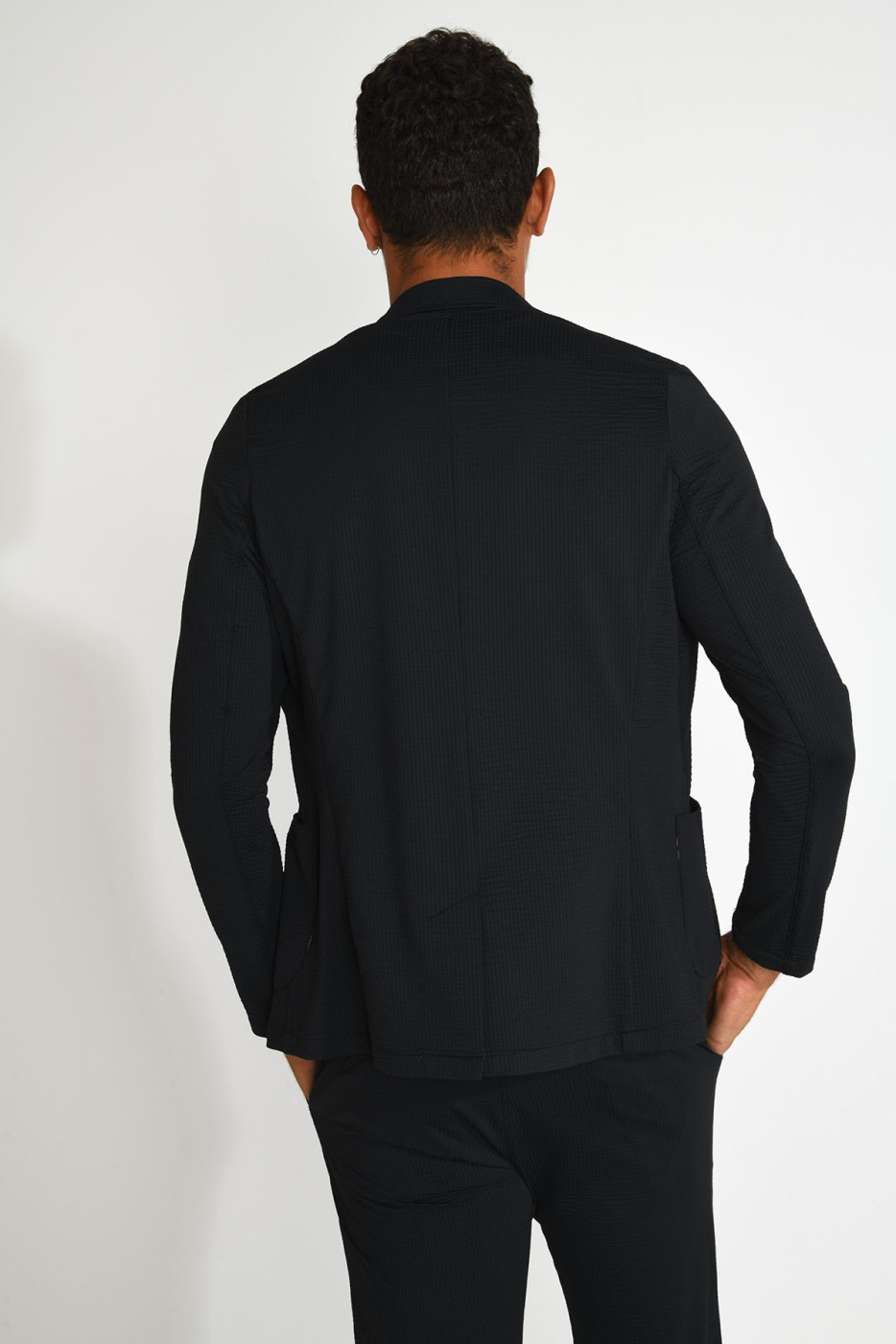 Veste de costume noir technique NIKO TRIESTE - 6
