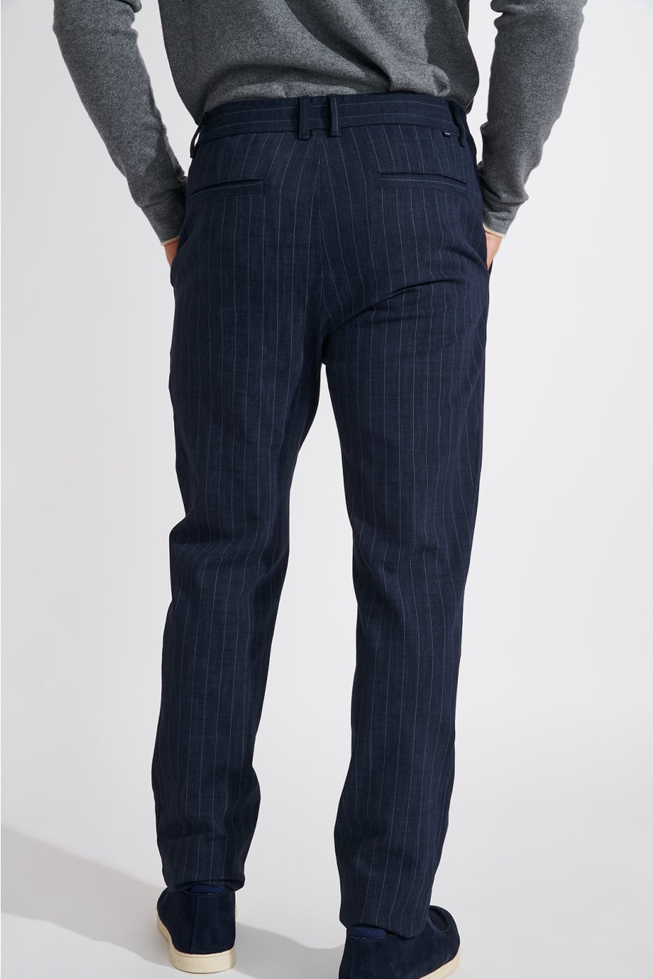 Pantalon chino marine SERGE SORENTO