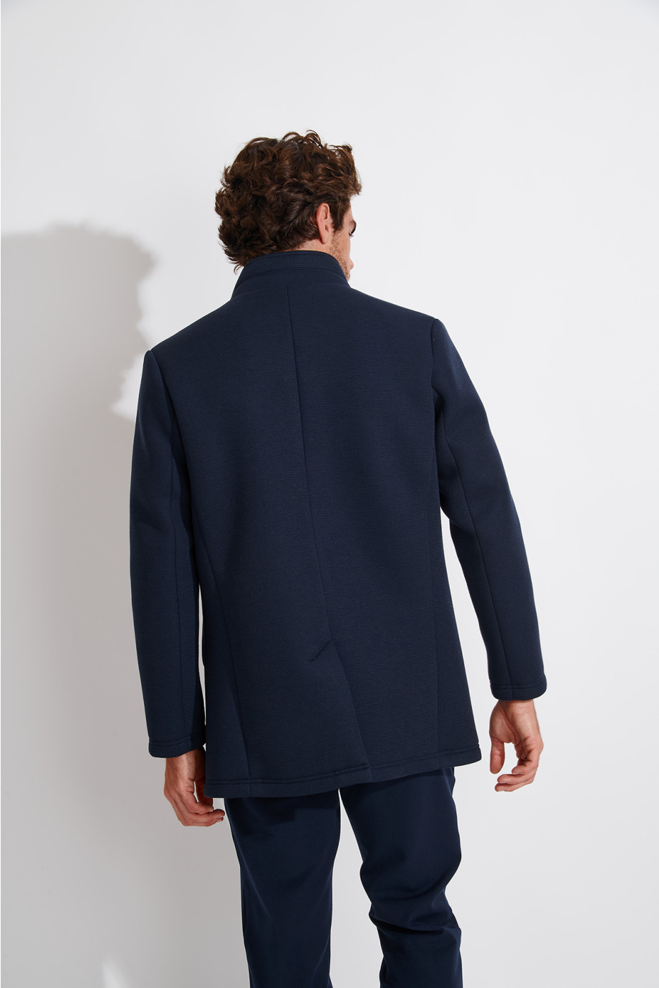 Manteau marine UMBERTO BERGAME - 3