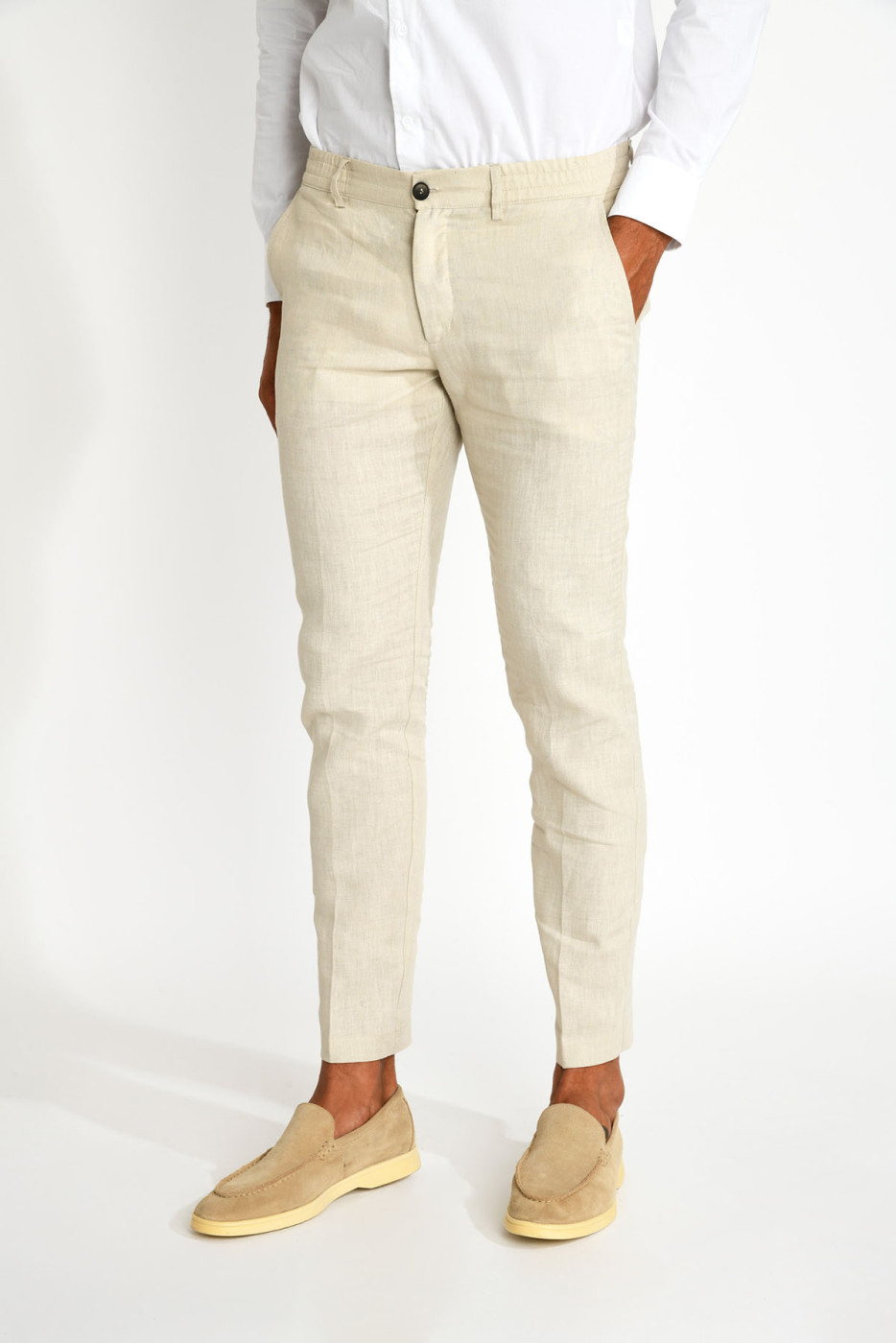 Pantalon beige ADAMO NAVELLI - 2