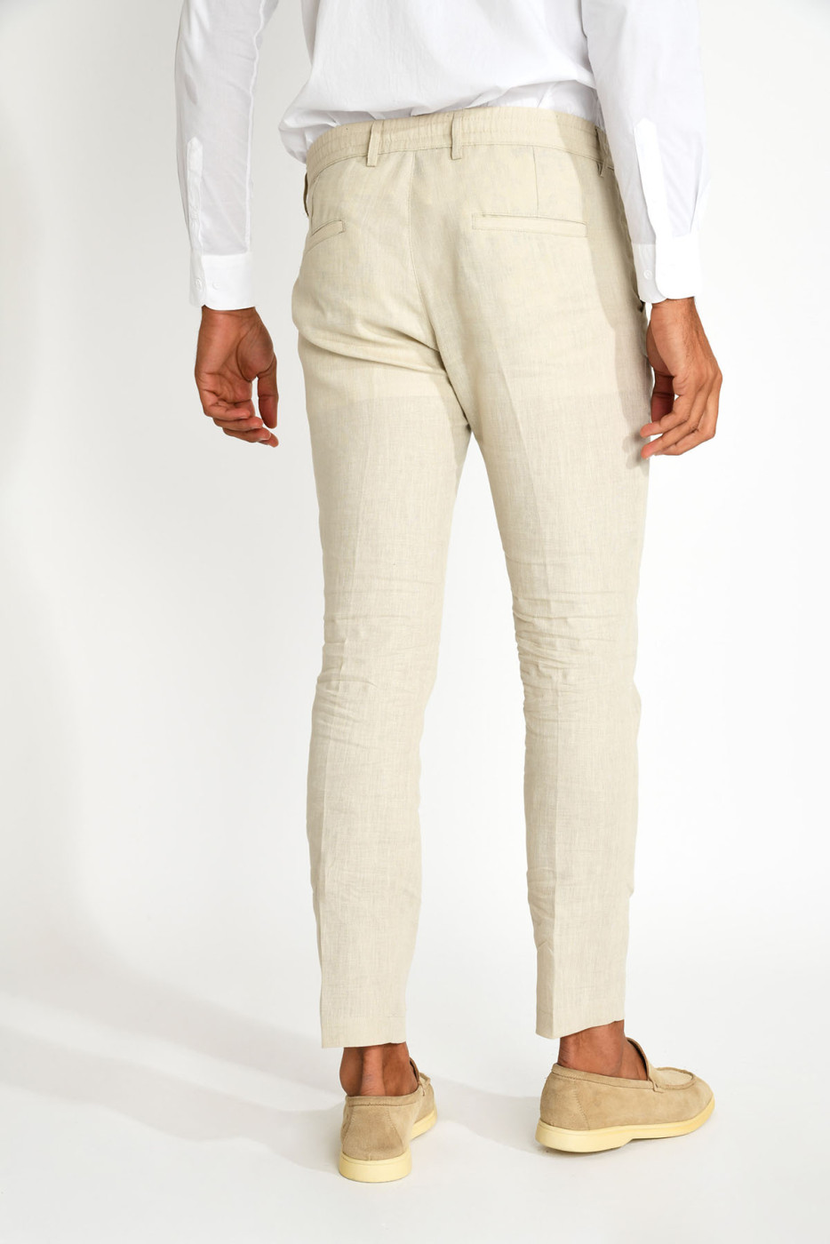 Pantalon beige ADAMO NAVELLI - 5