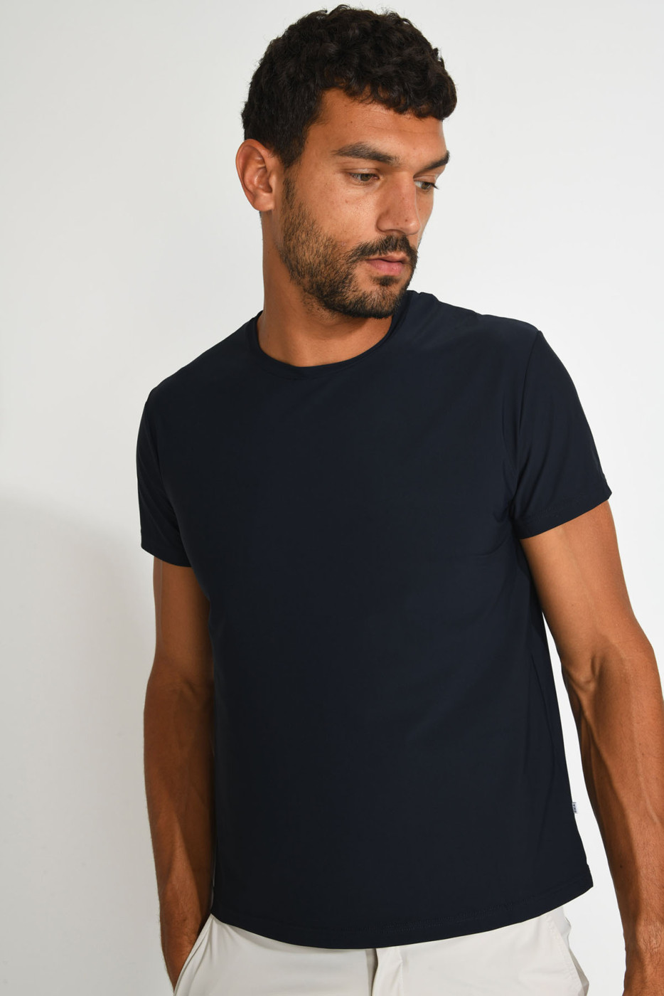 T shirt bleu marine CYRIL BAIABLUE - 1