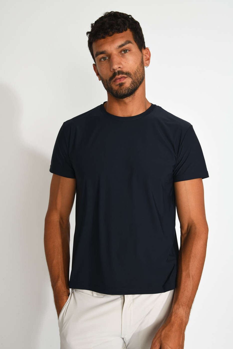 T shirt bleu marine CYRIL BAIABLUE - 7