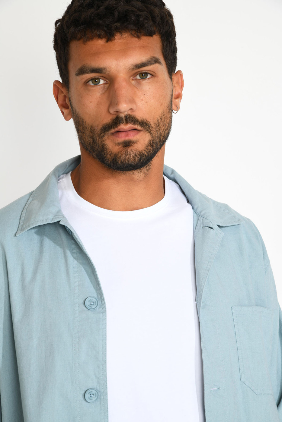 Surchemise bleu cobalt EMILE CESANO - 7