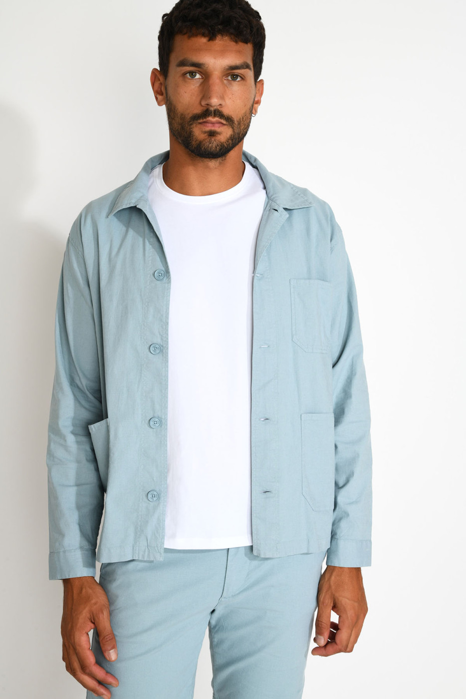 Surchemise bleu cobalt EMILE CESANO - 8