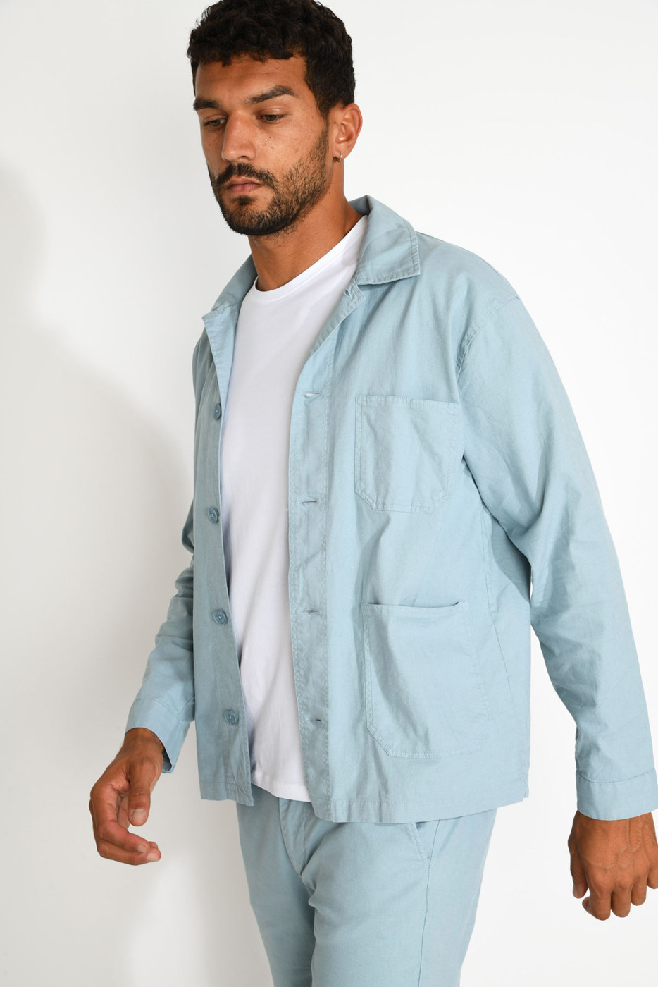 Surchemise bleu cobalt EMILE CESANO - 9