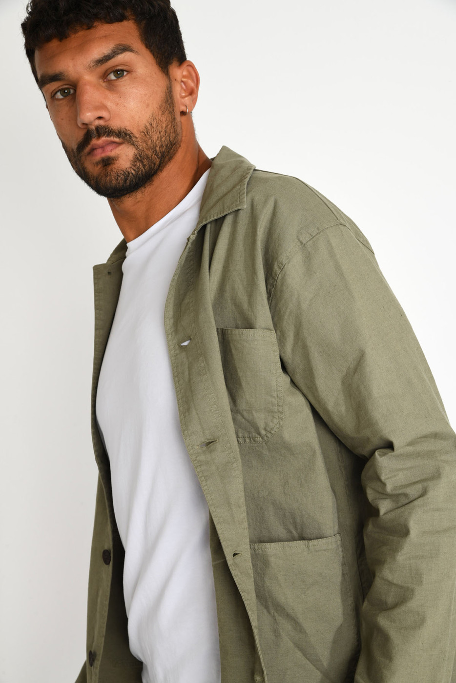 Surchemise kaki EMILE CESANO - 6