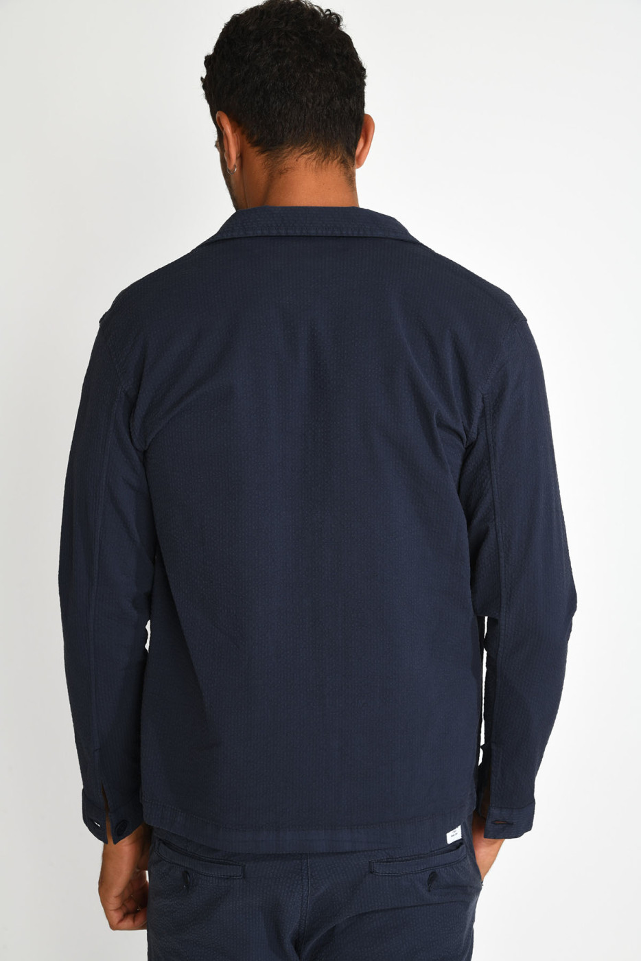 Veste surchemise bleu marine EMILE MOGLIANO - 2