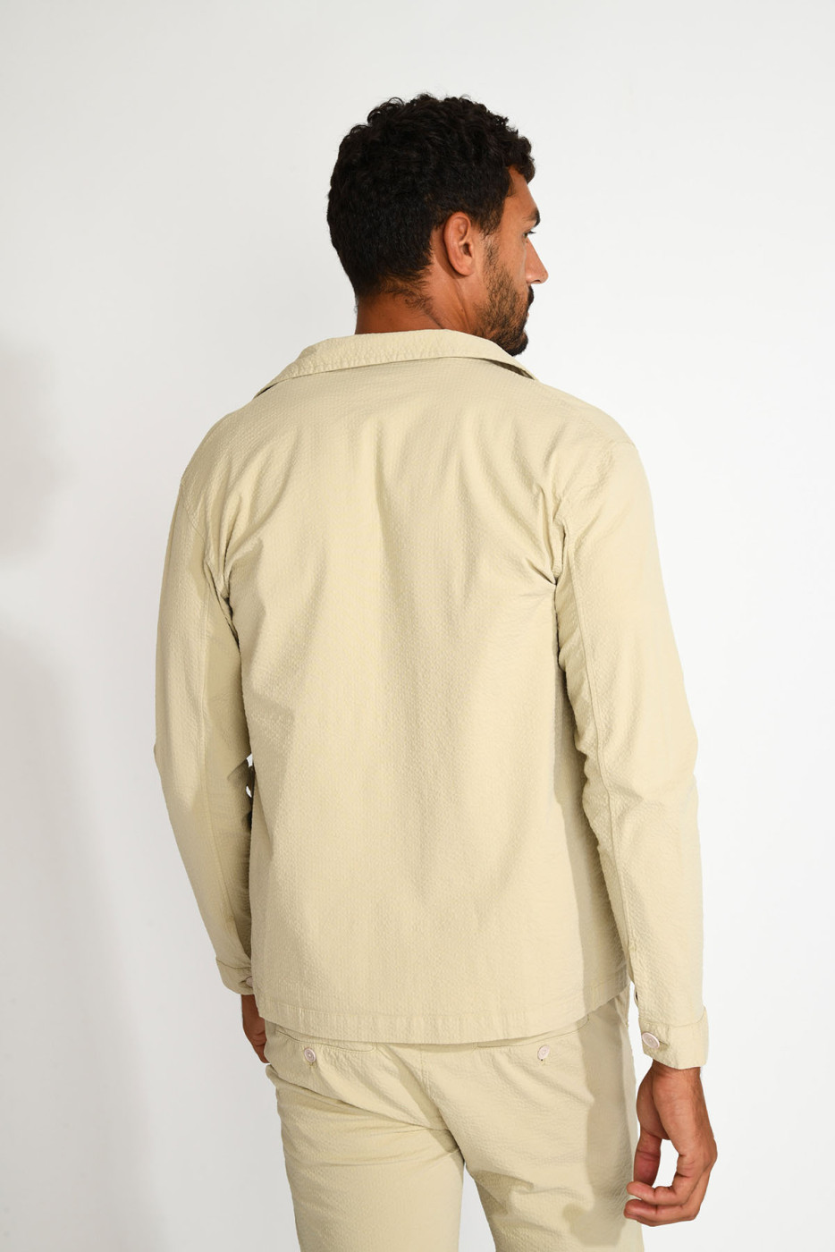 Veste surchemise sable EMILE MOGLIANO - 6